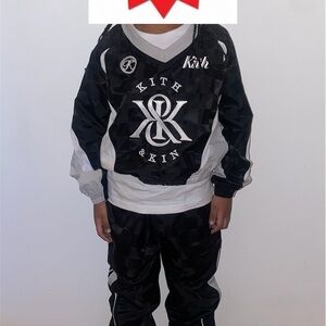 Kith Kids Black and White Logo Jersey